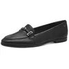 Image de Tamaris Mocassin Femme plat Cuir noir 37 EU