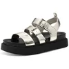 Image de Tamaris Sandales pour femme 1-28401-44 Platine, 40 EU, Platine, 40 EU