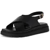 Image de Tamaris sandale femme à talon compensé noir 39 EU