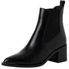 Image de Boots femme Tamaris en cuir, noir, 41 EU