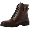 Image de Tamaris Bottines plates en dentelle pour femme - Moka - Taille 37 EU, moka, 37 EU
