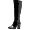 Image de Tamaris Bottines à talons longs pour femme - 1-25553-45 - Noir - Brevet - 36 EU, Imprimé noir, 36 EU