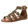 Image de Tamaris sandale femme cuir plate kaki 39 EU
