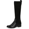 Image de CAPRICE Bottes femme hautes à talons à bout rond à talon bloc, Noir (Black Comb), 39 EU