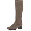 Image de CAPRICE Bottes femme hautes à talons hauteur genou véganes, Marron (Cafe Stretch), 37,5 EU