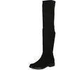 Image de Caprice Cuissardes Femme Petit Talon Vegan, Noir (Black Stretch), 37,5 EU