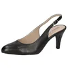 Image de CAPRICE Escarpins Slingback Femme en Cuir Élégants, Noir (Black Nappa), 40 EU