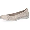 Image de Caprice Ballerines Femme en Cuir à Motif perforé, Crème (Cream Perlato), 37 EU