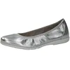 Image de Caprice Ballerines Femme en Cuir Plates, Argent (Silver Metal.), 37 EU