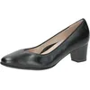 Image de CAPRICE Escarpins Femme en Cuir à Talon Bloc, Noir (Black Nappa), 36 EU