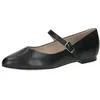 Image de CAPRICE Ballerines Femme en Cuir mit Klettverschluss, Noir (Black Nappa), 37 EU