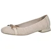 Image de CAPRICE Ballerines Femme en Raphia Élégantes, Blanc (Offwhite Comb), 40 EU