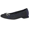 Image de CAPRICE Ballerines Femme en Raphia Élégantes, Bleu (Ocean Comb), 38 EU