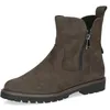 Image de CAPRICE Bottines femme en cuir à fermeture éclair, Gris (Dk Grey Suede), 39 EU