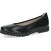 Image de CAPRICE Ballerines Femme en Cuir Bout Rond, Noir (Black Nappa), 39 EU