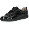 Image de CAPRICE Baskets Basses Femme en Cuir à Lacets, Noir (Black Naplak), 38,5 EU
