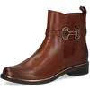 Image de CAPRICE Bottines femme en cuir avec boucle décorative, Marron (Cognac Comb), 39 EU