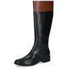 Image de CAPRICE Bottes femme hautes à talons en cuir élégantes, Noir (Black Comb), 37 EU
