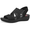 Image de Jana Coshy Sableales Femme Plates Élastique Vegan, Noir (Noir), 39 EU