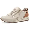 Image de Jana Femmes Baskets Plates avec Fermeture éclair Vegan, Beige (Ivory), 38 EU