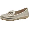 Image de Tamaris Comfort mocassins femme cuir avec noeud, Lt Gold, 37 EU