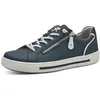 Image de Jana Femmes Baskets Plates avec Fermeture éclair Vegan, Bleu (Navy), 38 EU
