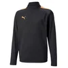 Image de PUMA Teamliga Haut Zippé 1/4 Jr Sweat Mixte enfant - Noir/citron fluo - 12 FR / 152