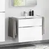 Image de evineo ineo4 Meuble bas l: 80 cm, 2 tiroirs, avec poignée, pour vasque evineo ineo,, BE0201WH,