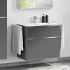 Image de evineo ineo4 Meuble bas l: 80 cm, 2 tiroirs, avec poignée, pour vasque evineo ineo,, BE0201AN,