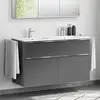 Image de evineo ineo4 Meuble bas l: 120 cm, 4 tiroirs, avec poignée, pour plan vasque double evineo ineo,, BE0203AN,