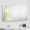 Image de evineo ineo Armoire de toilette avec éclairage (sur la partie supérieure) l: 120 H: 71 P: 18 cm, 3 portes, BEA004MI,