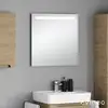 Image de evineo ineo Miroir avec éclairage, sans contact l : 70 H : 70 P : 3,5 cm, BEA024MI,