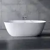 Image de neoro n50 Baignoire en îlot L : 180 l : 80 H : 58 cm, avec surface facile à nettoyer, BN0003WM,