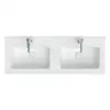 Image de neoro n50T46 edge Plan vasque double ultra plat l : 120,5 P : 46 cm, BN0057WM,