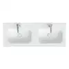 Image de neoro n50T46 soft Plan vasque double ultra plat l : 120,5 P : 46 cm, BN0061WM,