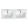 Image de neoro n50T46 soft Plan vasque double ultra plat l : 120,5 P : 46 cm, BN0061WH,