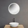 Image de neoro n30 Miroir avec éclairage Ø 50 cm, éclairage sur le pourtour, direct + indirect, BN0008MI,