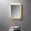 Image de neoro n50 Metal Touch Miroir avec éclairage l : 50 cm, éclairage sur le pourtour, direct + indirect, BN0013MI,