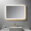 Image de neoro n50 Metal Touch Miroir avec éclairage l : 100 cm, éclairage sur le pourtour, direct + indirect, BN0016MI,
