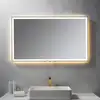 Image de neoro n50 Metal Touch Miroir avec éclairage l : 120 cm, éclairage sur le pourtour, direct + indirect, BN0017MI,