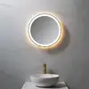 Image de neoro n50 Metal Touch Miroir avec éclairage Ø 50 cm, éclairage sur le pourtour, direct + indirect, BN0020MI,