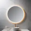 Image de neoro n50 Metal Touch Miroir avec éclairage Ø 100 cm, éclairage sur le pourtour, direct + indirect, BN0023MI,