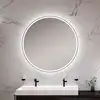 Image de neoro n50 Metal Touch Miroir avec éclairage Ø 120 cm, éclairage sur le pourtour, direct + indirect, BN0024MI,