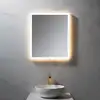 Image de neoro n50 Metal Touch Miroir avec éclairage l : 60 cm, éclairage sur le pourtour, direct + indirect, BN0026MI,