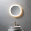 Image de neoro n50 Metal Touch Miroir avec éclairage Ø 50 cm, éclairage sur le pourtour, direct + indirect, BN0032MI,