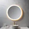 Image de neoro n50 Metal Touch Miroir avec éclairage Ø 80 cm, éclairage sur le pourtour, direct + indirect, BN0034MI,