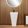 Image de rivea Yuval Lavabo sur pied l : 50 H : 85 P : 40 cm, avec surface facile à nettoyer, BR0549WM,