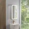 Image de rivea Dia Armoire de toilette l : 40 cm, 1 porte, charnières à droite, avec éclairage, BR0535MI,