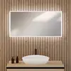 Image de rivea Kanya Miroir avec éclairage l : 120 cm, éclairage direct et indirect sur le pourtour, BR2023MI,