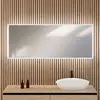 Image de rivea Kanya Miroir avec éclairage l : 160 cm, éclairage direct et indirect sur le pourtour, BR2025MI,
